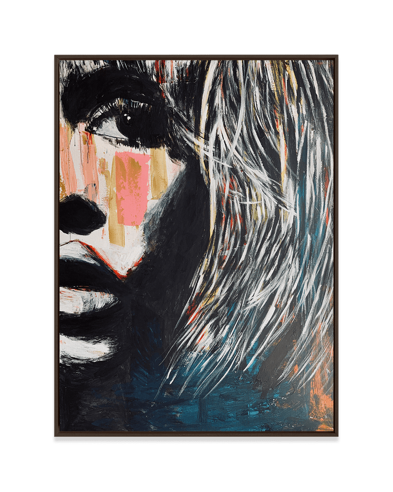 Yasemen Asad Wall Art Dark Wood / 18" x 24" Brigitte Bardot