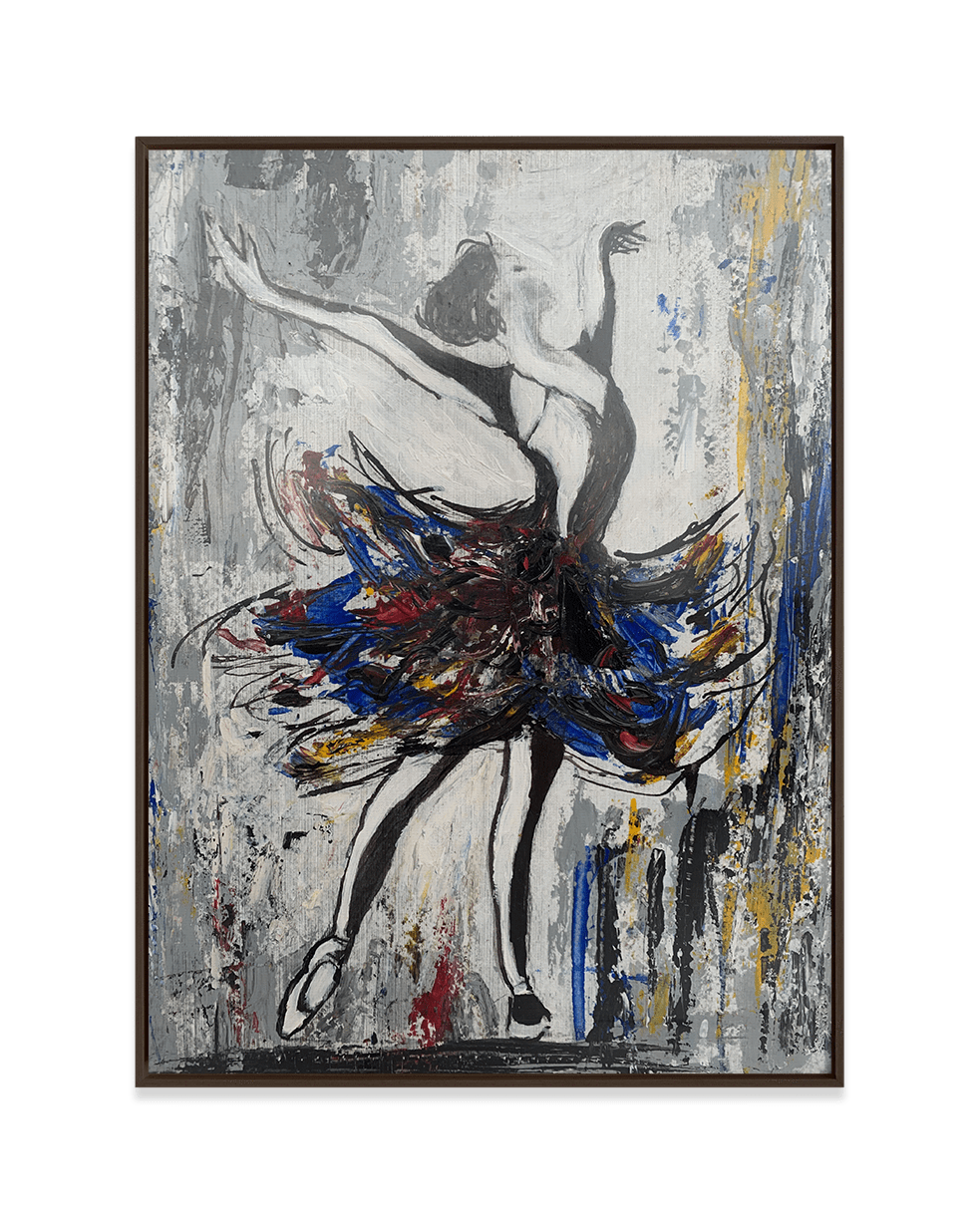 Yasemen Asad Wall Art Dark Wood / 18" x 24" The Ballerina