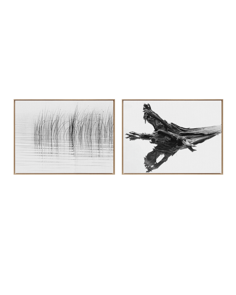 Chris Murray Gallery Set Natural Wood / 18" x 24" Cedar Reeds