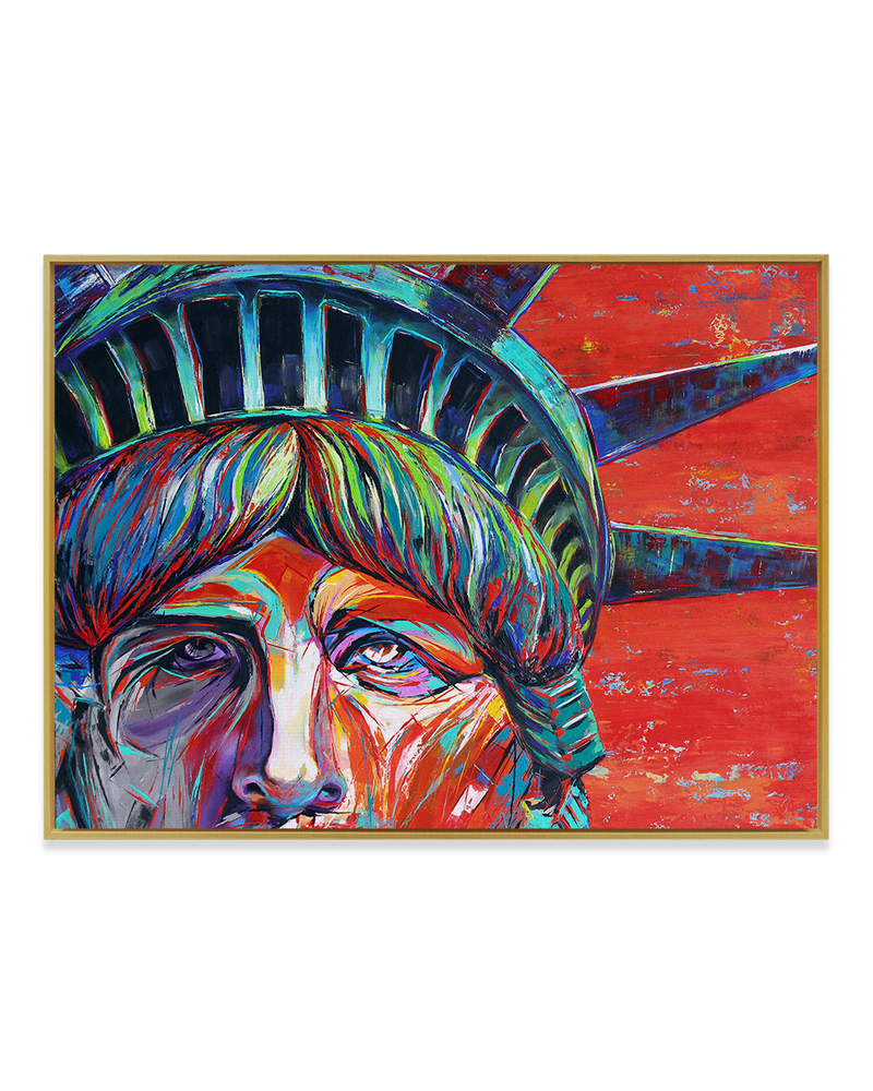 David Keenan Wall Art Brass / 18" x 24" Loathing Liberty