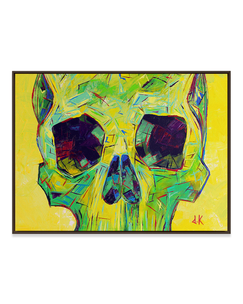 David Keenan Wall Art Dark Wood / 18" x 24" Alpha Skull