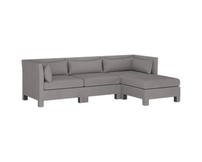 GRAFITI Modular Sofa 4-Seat Chaise Modular Sectional (125")