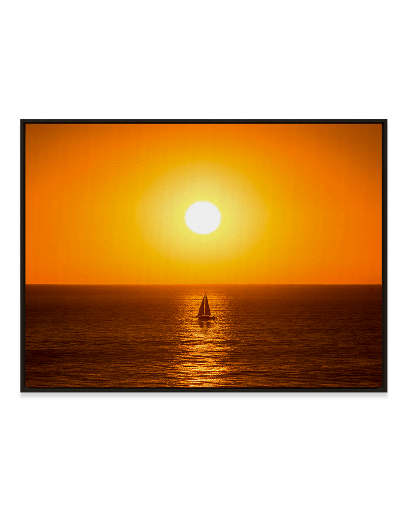 Jeff Poe Wall Art Black / 18" x 24" Sail Away 2