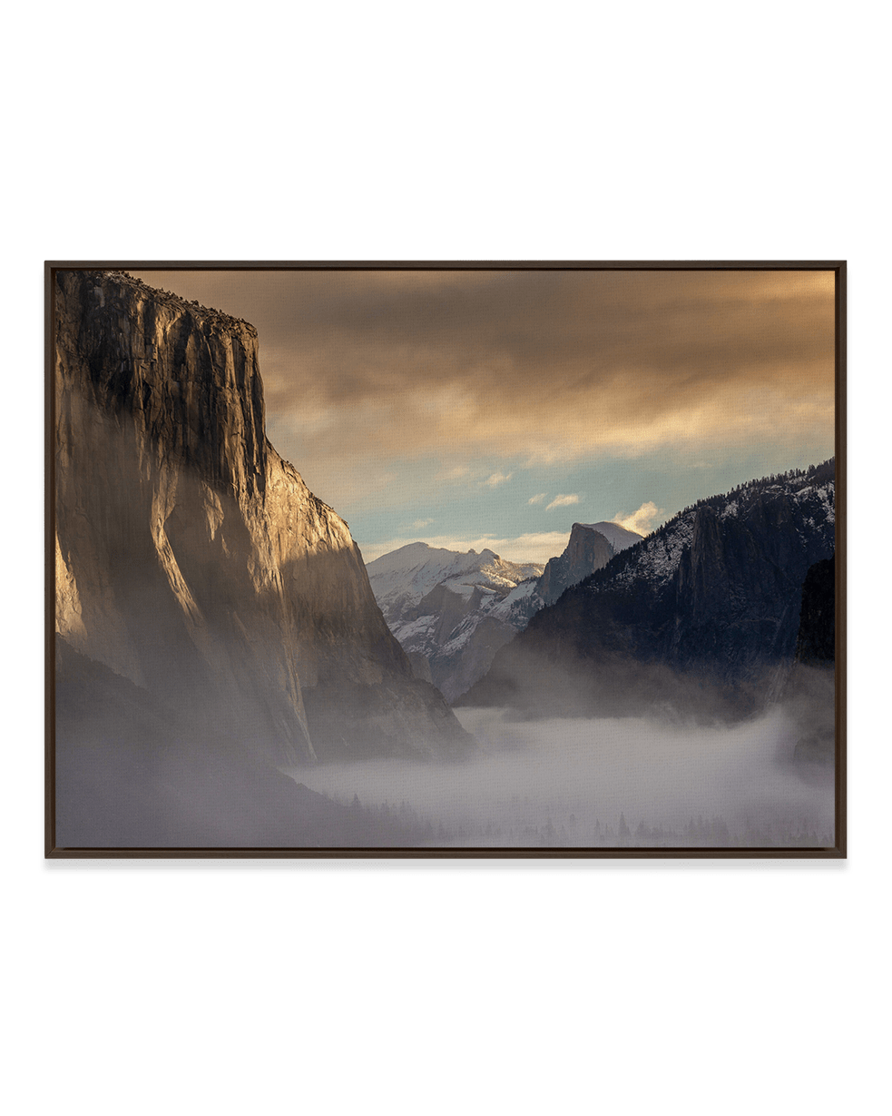 Jeff Poe Wall Art Dark Wood / 18" x 24" Majestic Yosemite