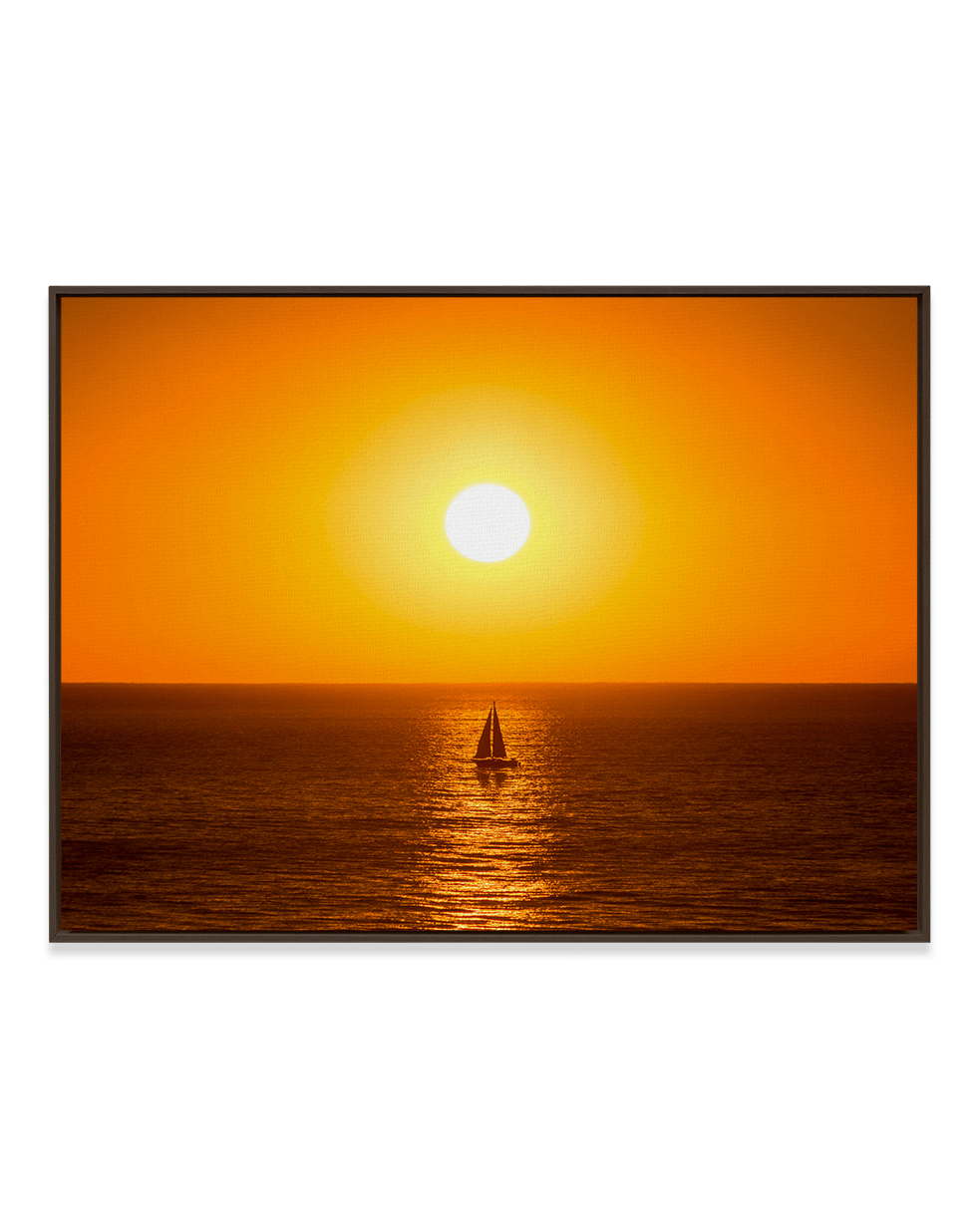Jeff Poe Wall Art Dark Wood / 18" x 24" Sail Away 2