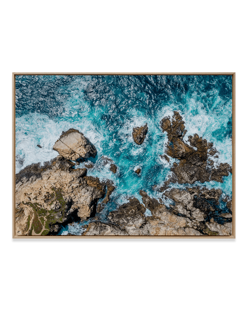 Jeff Poe Wall Art Natural Wood / 18" x 24" Big Sur For Sure