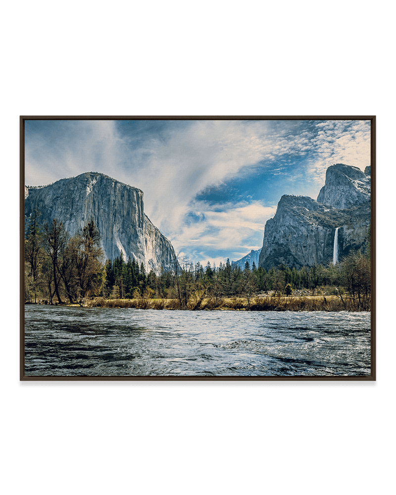 Kyle Sherry Wall Art Dark Wood / 18" x 24" Yosemite Valley