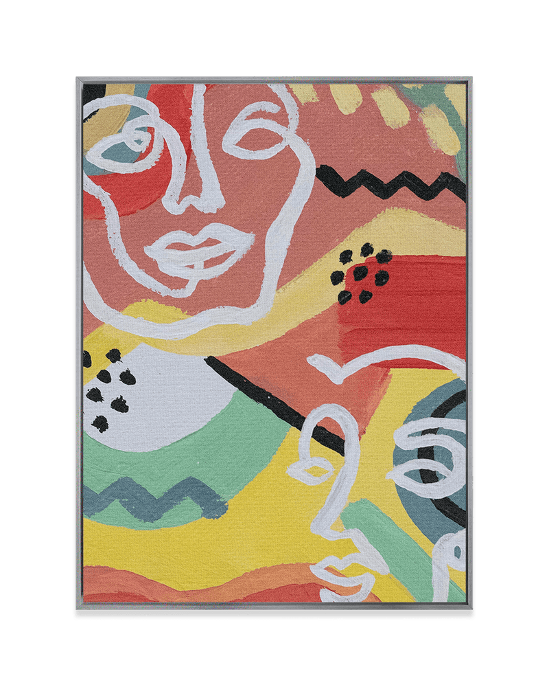 Madelyn Bass Wall Art Nickel / 18" x 24" Colorful Conversation