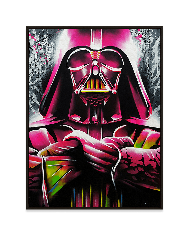 Mr. Oizif Wall Art Black / 18" x 24" Dark Vader