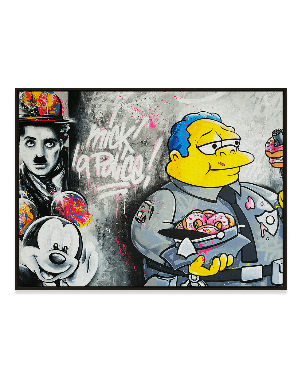 Mr. Oizif Wall Art Black / 18" x 24" Mick la Police