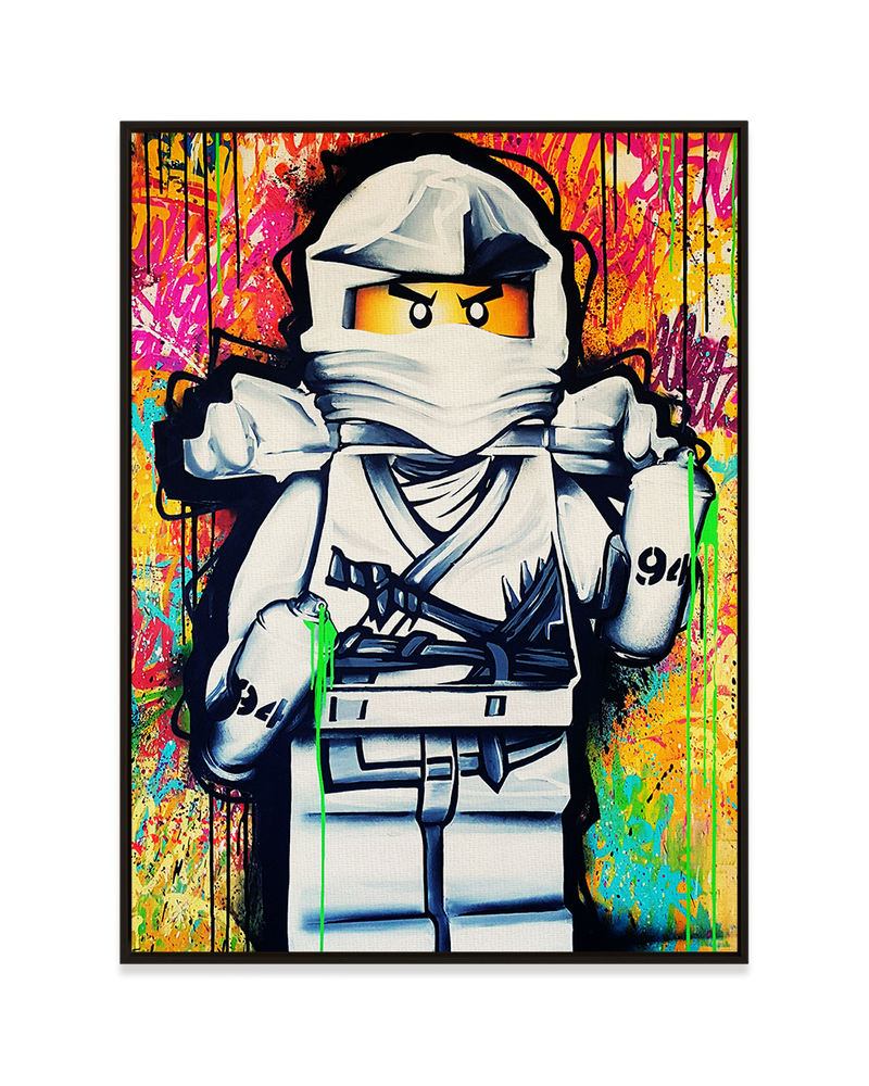 Mr. Oizif Wall Art Black / 18" x 24" NinjaGo