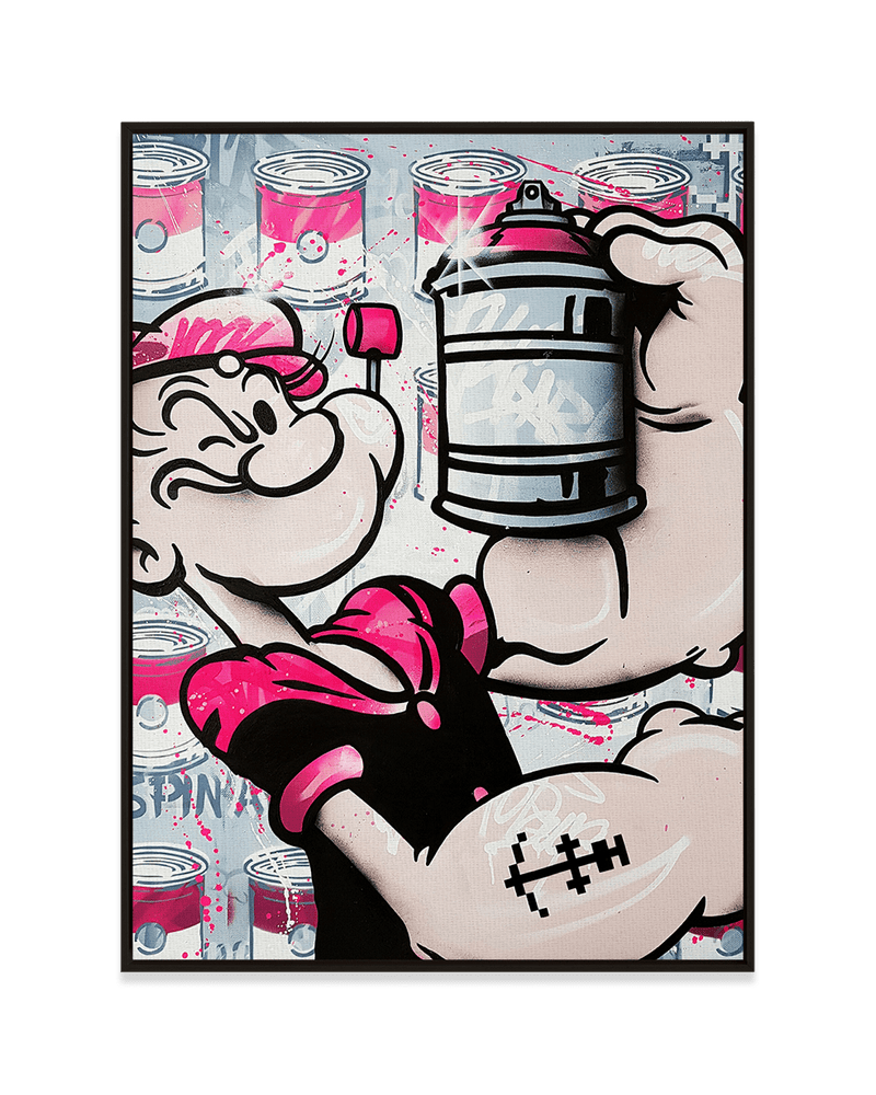 Mr. Oizif Wall Art Black / 18" x 24" Popeye's Can