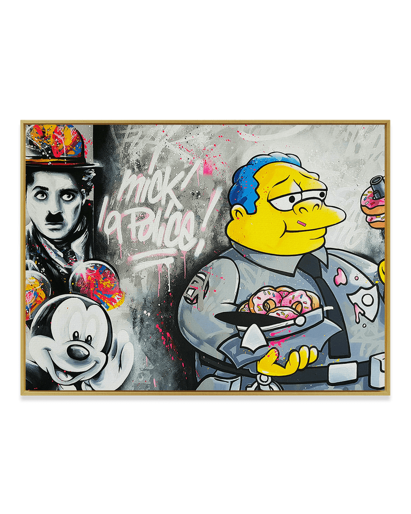 Mr. Oizif Wall Art Brass / 18" x 24" Mick la Police