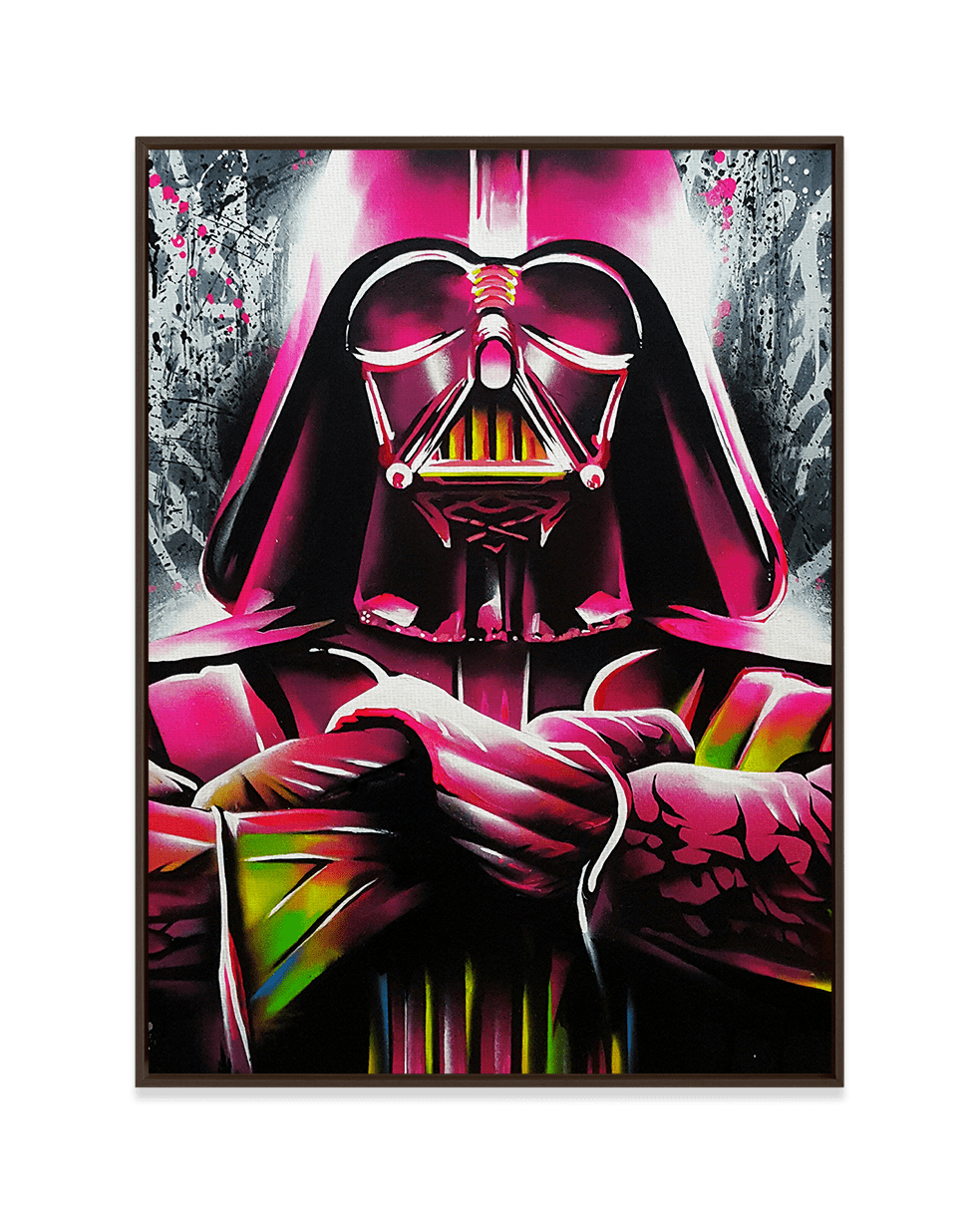 Mr. Oizif Wall Art Dark Wood / 18" x 24" Dark Vader