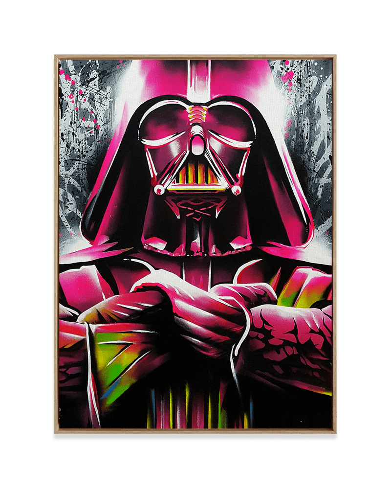 Mr. Oizif Wall Art Natural Wood / 18" x 24" Dark Vader