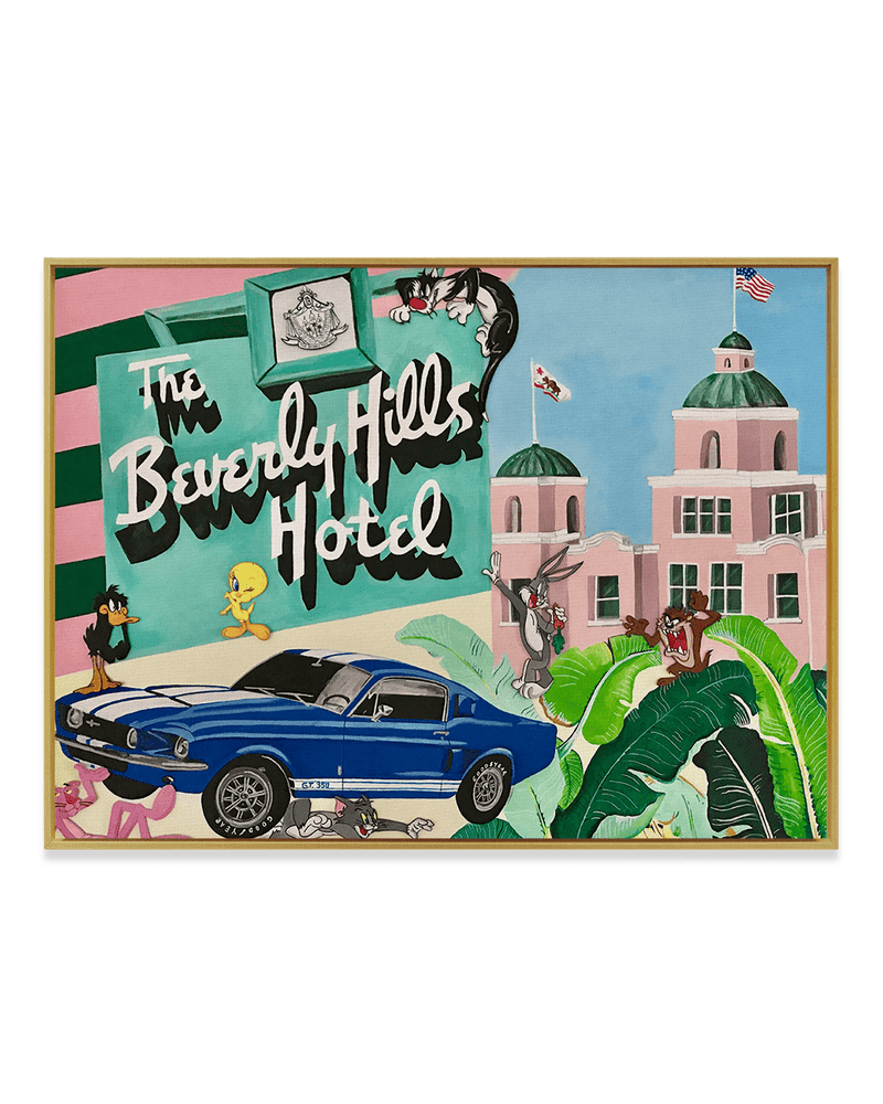 Sophie Mazarro Wall Art Brass / 18" x 24" Beverly Hills Hotel