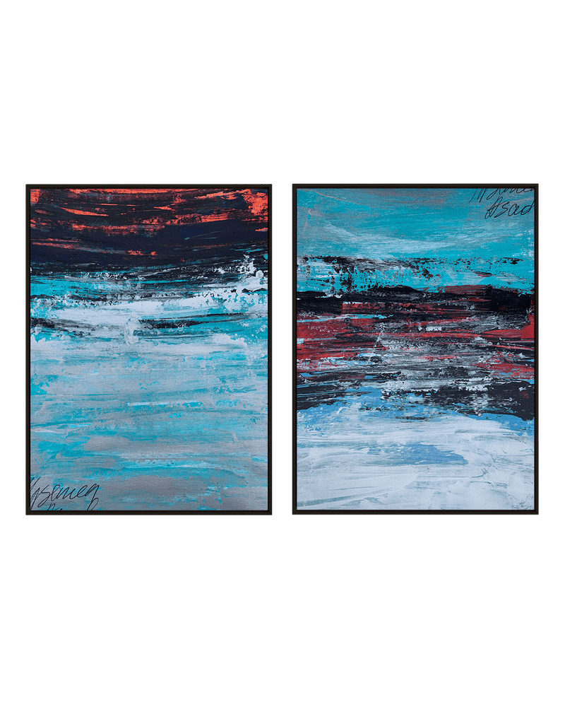 Yasemen Asad Gallery Set Black / 18" x 24" Blue Horizon