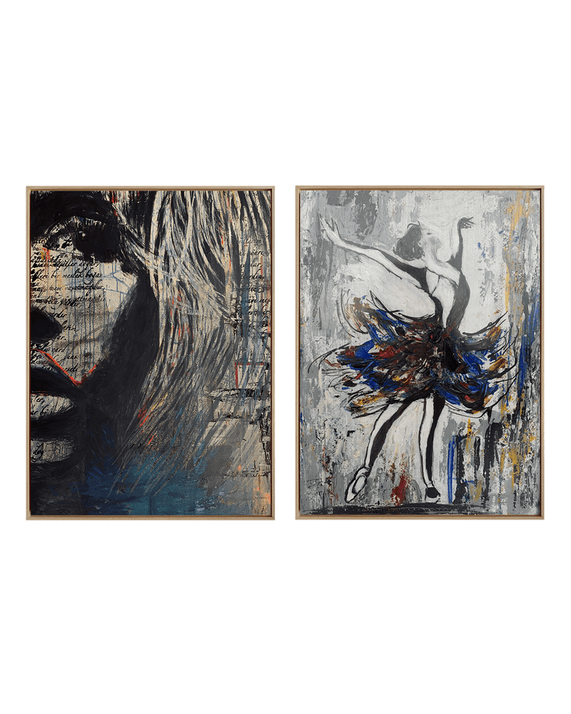 Yasemen Asad Gallery Set Natural Wood / 18" x 24" Pop Icons (Scripted Series)