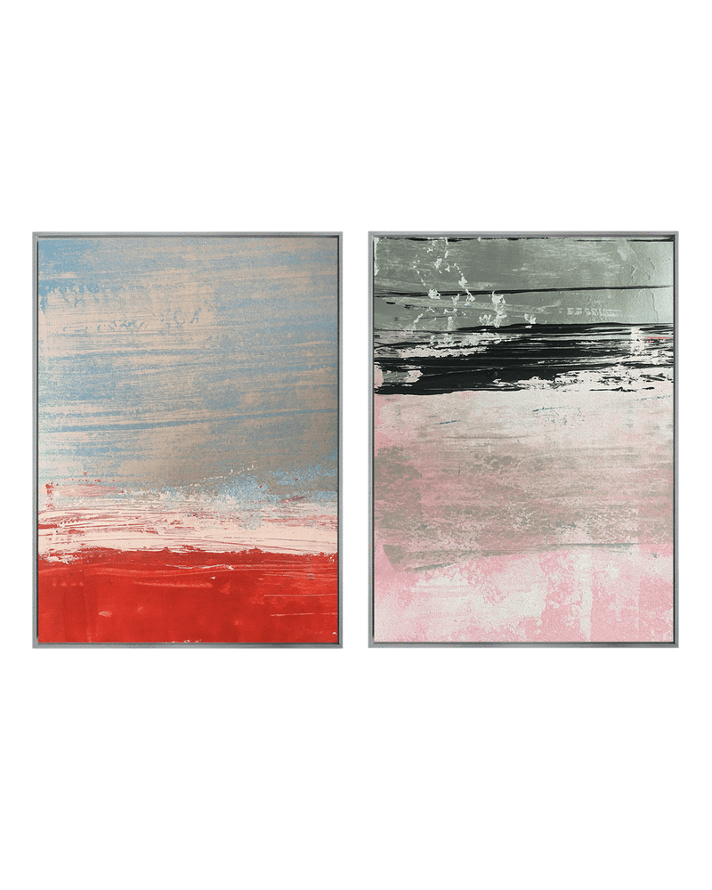 Yasemen Asad Gallery Set Nickel / 18" x 24" Red Sands