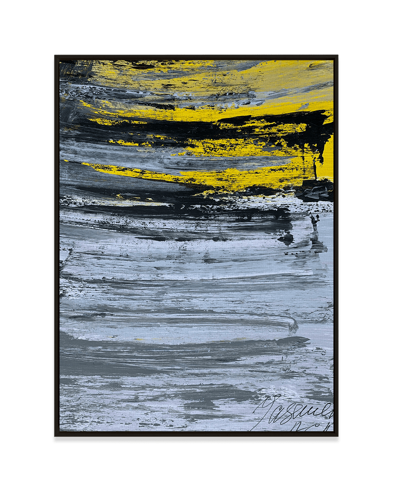 Yasemen Asad Wall Art Black / 18" x 24" Yellow Contrast