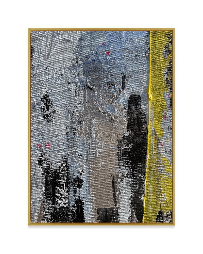 Yasemen Asad Wall Art Brass / 18" x 24" Yellow Tension