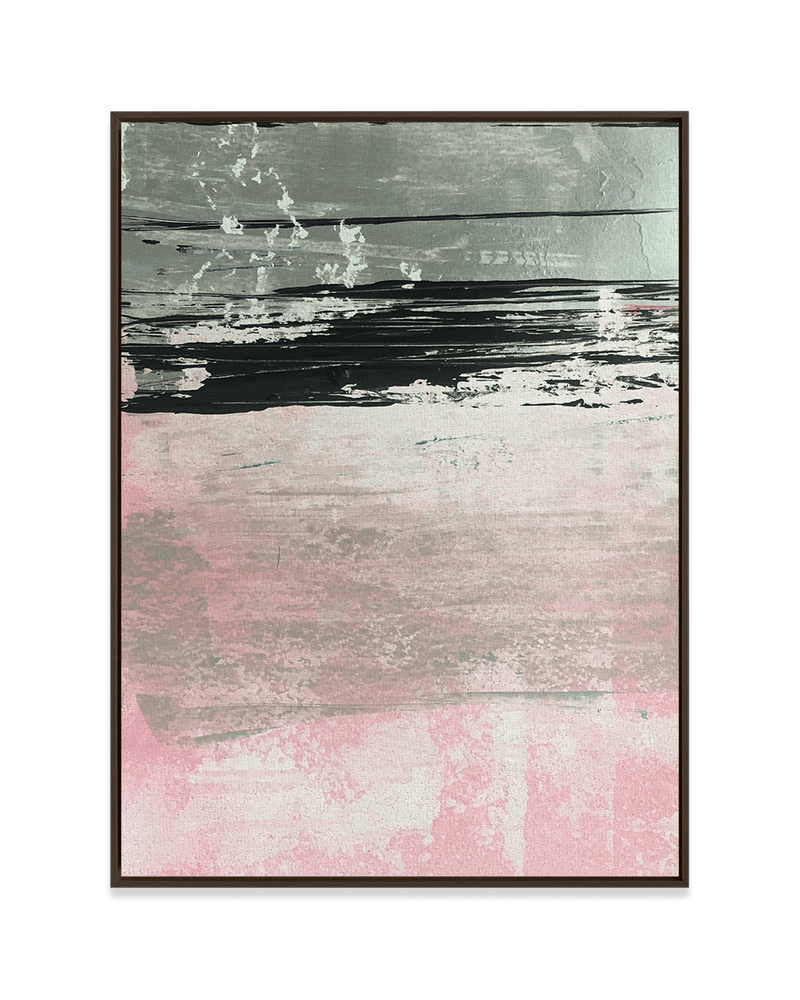 Yasemen Asad Wall Art Dark Wood / 18" x 24" Pink Sands