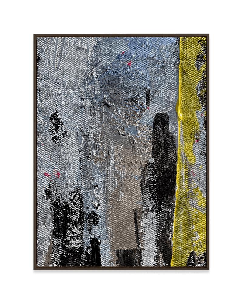 Yasemen Asad Wall Art Dark Wood / 18" x 24" Yellow Tension