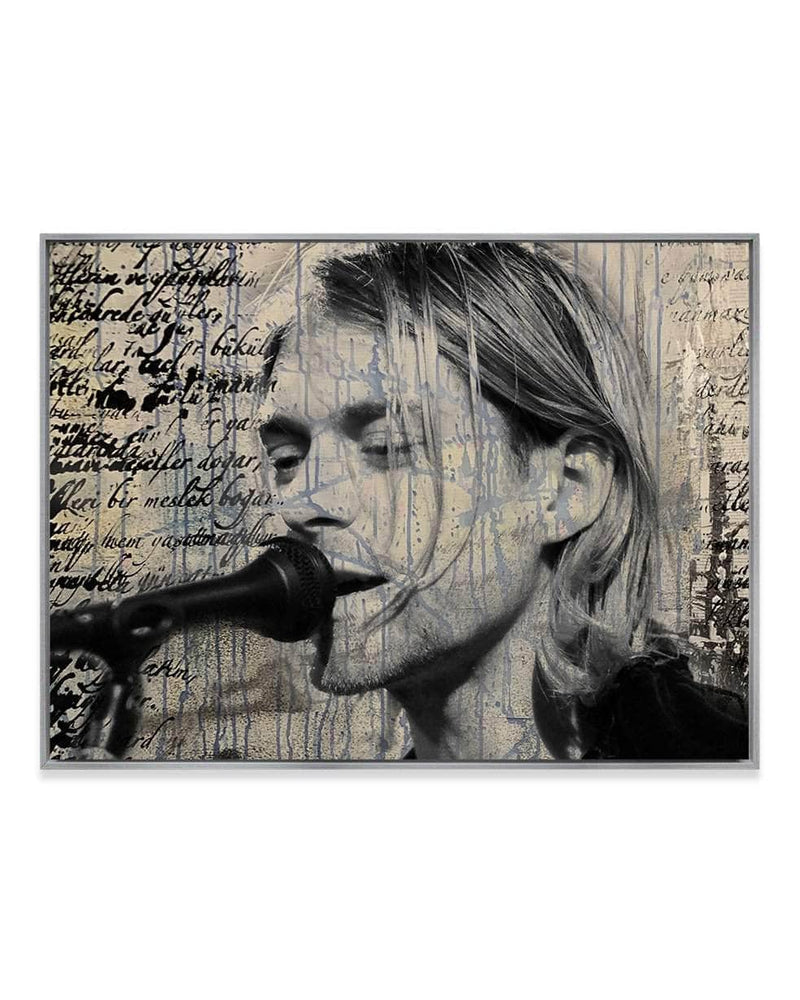 Yasemen Asad Wall Art Nickel / 18" x 24" Kurt Cobain (Scripted Series)