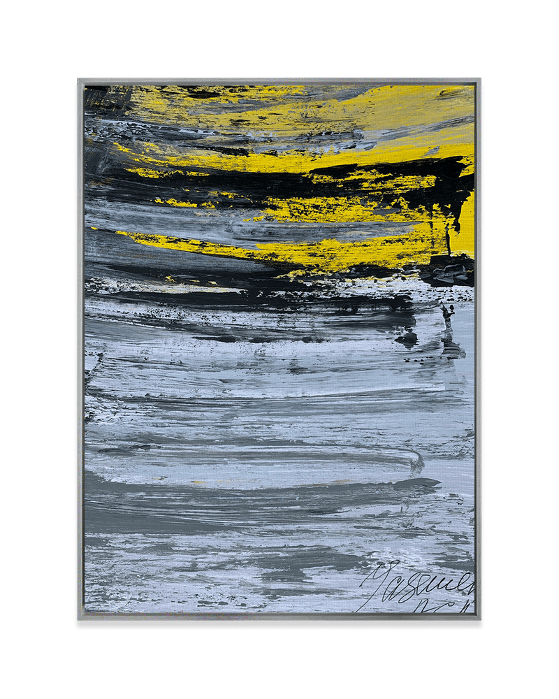 Yasemen Asad Wall Art Nickel / 18" x 24" Yellow Contrast